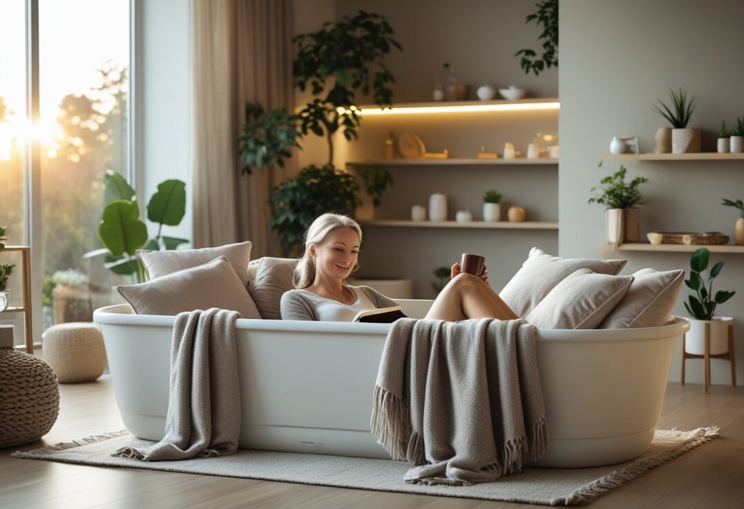 Kreative maader at bruge badebalje til voksne afslapning i din indretning